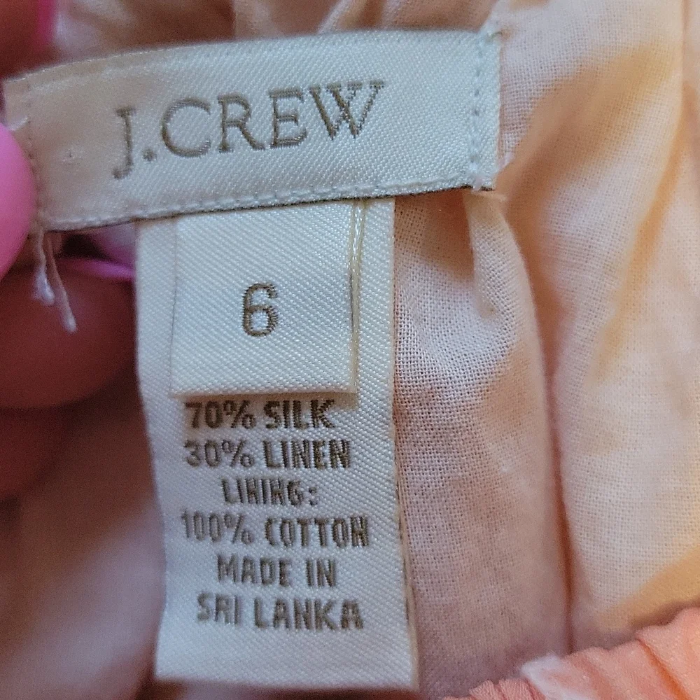 J Crew peach polka dot skirt - Picture 3 of 5